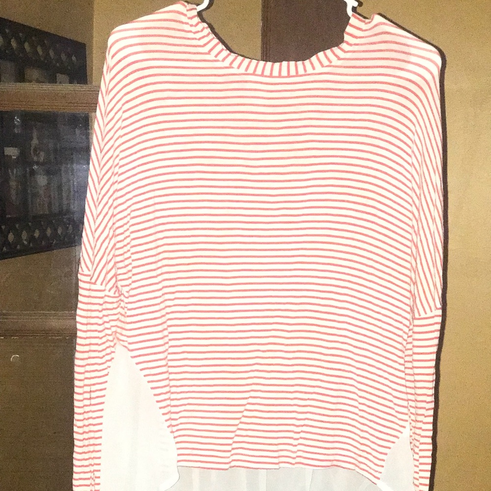 Xhilaration Striped XL Tunic - Red/White